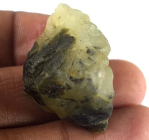 82.40 Ct Natural Untreated Green Prehnite 31 x 22 mm Gemstone Rough Specimen - Picture 1 of 5