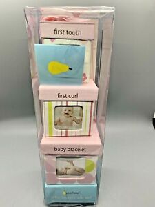 Pearhead Baby Keepsake Box Set for First Tooth Haircut Bracelet #1753