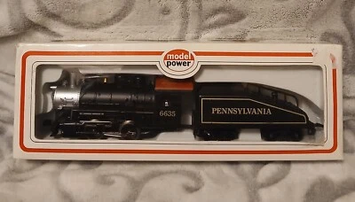 Model Power HO 6635 0-4-0 Pennsylvania Steam Locomotive Shifter Sloped Tender - Image 1 of 4