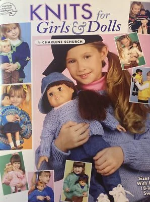 Knits for Girls & Dolls Sizes 2-12 and 18" doll sweaters American Girl - Image 1 of 4