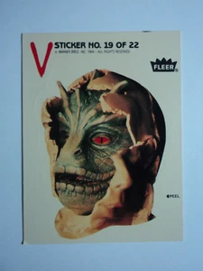 FLEER 1984 " V " (THE SERIES) - STICKER - PUZZLE VARIATION A - STICKER 19 OF 22 - Picture 1 of 4