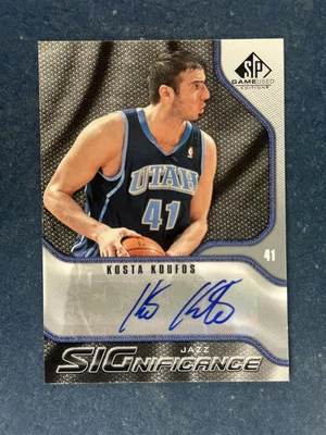 2009-10 SP Game Used SIGnificance Kosta Koufos Autograph Jazz - Image 1 of 2