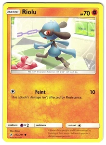 RIOLU 102/214 - NM - UNBROKEN BONDS 2019 ENGLISH POKEMON CARD - Picture 1 of 5