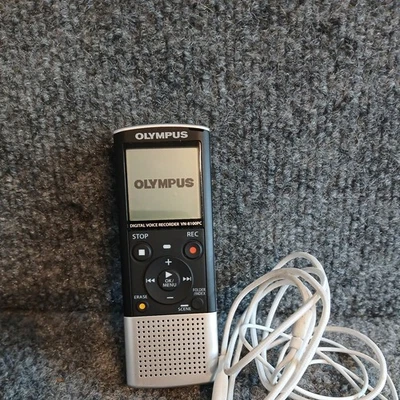 Olympus VN-8100PC Digital Voice Recorder Tested Working  must listen headphone  - Image 1 of 4