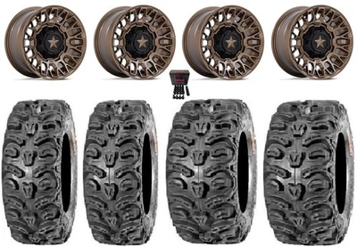 MSA Clubber 14" Wheels Bronze 26" Bear Claw HTR Tires Sportsman 550 850 1000 - Image 1 of 4