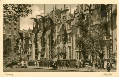 Danzig / Artushof - Polen - Fotokarte 1940 - Bild 1 von 2