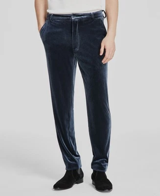 Pantalones de vestir de terciopelo azul para hombre JayWalker talla 33 Foto 1 de 2