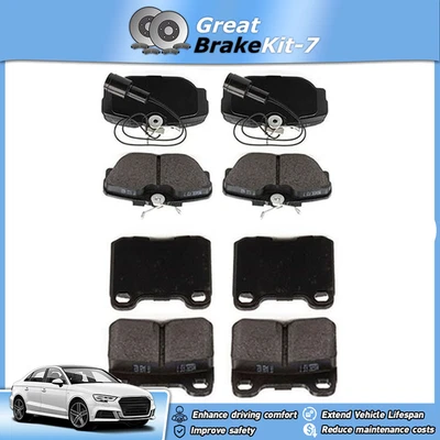 Front Rear Disc Brake Pad Kit for 1984 1985 Mercedes-Benz 190D 2.2L - Image 1 of 4