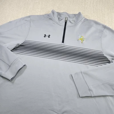 Sudadera Minnesota Vikings Hombres 2XL Under Armour Vellón 1/4 Cremallera Gris NFL Foto 1 de 4