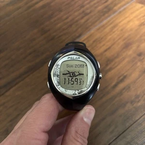 Reloj Hombre Polar F6 Deportivo Correr Atlético Negro Solo - Batería Nueva  - Imagen 1 de 7