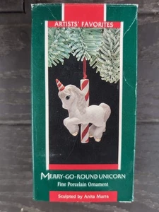 "Merry-Go-Round Unicorn" Hallmark Ornament (1989) Ee6 - Picture 1 of 2