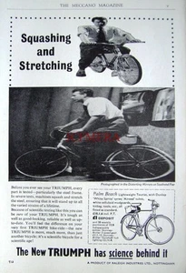 1957 Triumph 'Leamington' Touring Bicycle ADVERT - Original Print AD - Picture 1 of 1