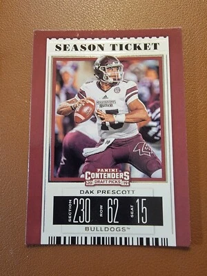 2019 Panini Contenders Draft Picks Football Dak Prescott #25 - Image 1 of 2