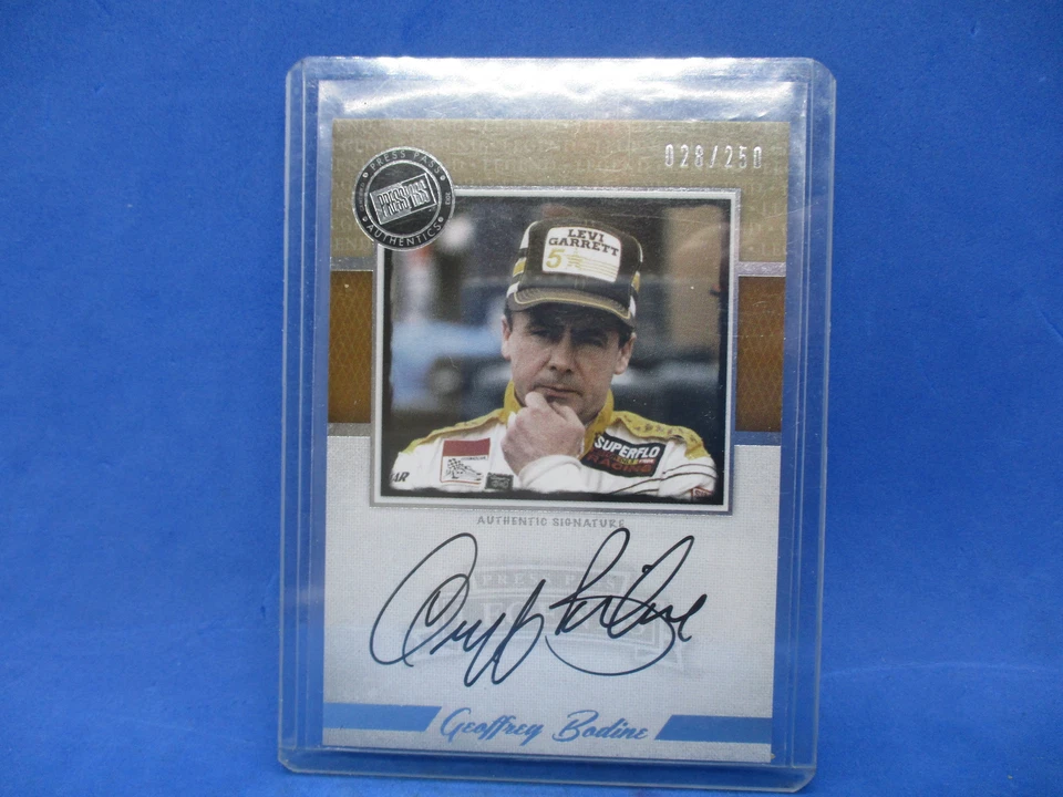 2013 Press Pass Legends GEOFFREY BODINE #5 Autograph #d 28/250 - Image 1 of 2