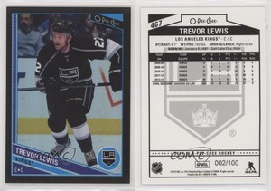 2013-14 O-Pee-Chee Black Rainbow Foil /100 Trevor Lewis #467