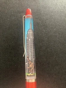 New York Floaty Pen Moving King Kong Empire State Building NYC Taxi Red Plastic - Picture 1 of 5