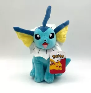 Jazwares Pokémon Soft Plush 8" Vaporeon New with Tag - Picture 1 of 2