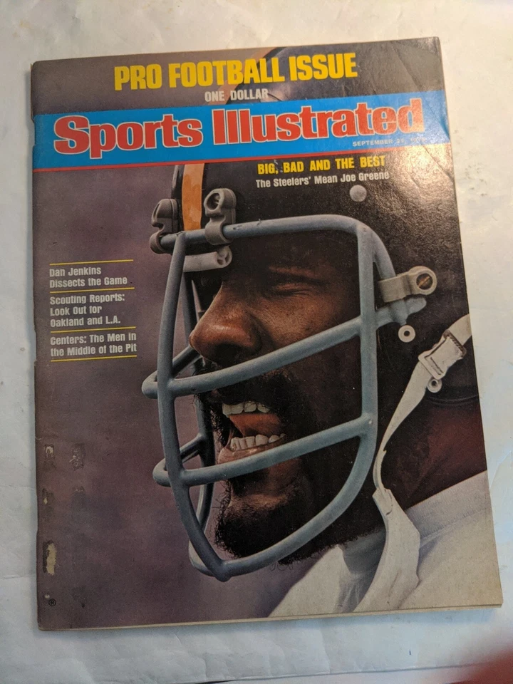 Vintage 1975 SPORTS ILLUSTRATED PITTSBURGH STEELERS FRANCO HARRIS Cover  - Image 1 of 1