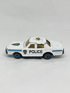 1970s AMC Matador Police Car Diecast Scale Model Yellow Windows Vtg White - Picture 1 of 6
