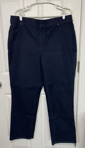 Timeless Fit By Catherines Jeans Women Size 1X Blue Stretch Pull On Denim - Picture 1 of 12
