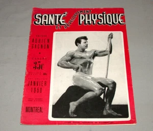 Jan. 1950 Sante et Developpement Magazine Bodybuilding Lucien Diotte on Cover - Picture 1 of 1