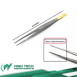 DeBakey Dissecting Artery Forceps 6'' Tweezer Straight Surgery Surgical Tissue - Picture 1 of 4