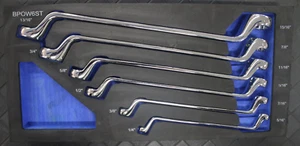 Cornwell Tools 6pc Blue Power Double Box End Wrench Set - SAE - Picture 1 of 3