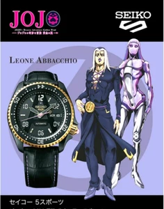JoJo's Bizarre Adventure Seiko 5 Abbacchio Abakchio Wrist Watch SBSA038 JP 2019 - Picture 1 of 5