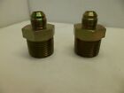 HYDRAULIC ADAPTER FITTING 2404-08-16 1/2" MALE JIC X 1" NPT MALE  LOT OF 2 NOS 