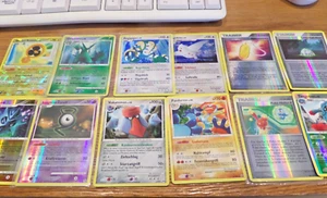 12 POKEMON Holofoil Cards Different GERMAN Series GOOD condition - Picture 1 of 4