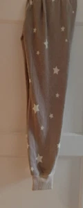 Live Love Lounge WOMEN'S 2-Piece Lounge STARS Set Small Tan Beige Pants - Top - Picture 1 of 11
