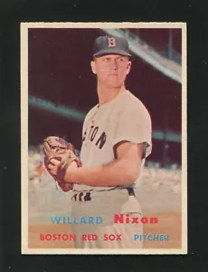 #189 Willard Nixon, Red Sox - 1957 Topps: EX-MT+, Great Centering, Gloss 220165 - Bild 1 von 3