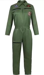FRAWIRSHAU MENS CL FLIGHT SUIT FIGHTER PILOT HALLOWEEN COSTUME📦 - Picture 1 of 5