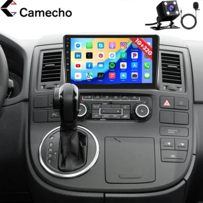 Android 13 Autoradio Carplay GPS Navi RDS BT Für VW Multivan V T5 Touareg Kamera - Bild 1 von 4