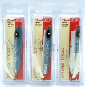 Lot of (3) Creek Chub Striper Strike I2500PBFL ·  3-1/2" ·  3/4 oz · Blue Flash - Picture 1 of 2