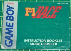 Nintendo Game Boy Manual: F-1 Race - Picture 1 of 2