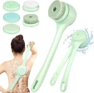360° Rotating Back Scrubber - 5-in-1 Rechargeable Exfoliating Bath Brush - Picture 1 of 9