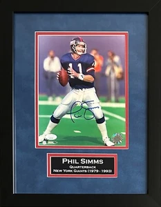 Phil Simms signed autographed framed 8x10 photo NFL New York Giants JSA COA - Picture 1 of 1