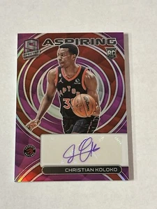 2022-23 Panini Spectra Christain Koloko Rookie Prizm Aspiring Auto /35 #AA-CKK - Picture 1 of 3