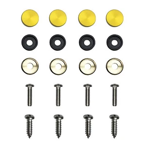 4PC Anti Rust Resistant Stainless Steel Screw Gold Aluminum Screw Caps - Bild 1 von 1