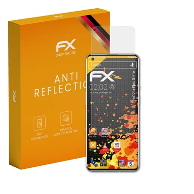 atFoliX 3x Screen Protection Film for OnePlus 9 Pro matt&shockproof - Image 1 of 4
