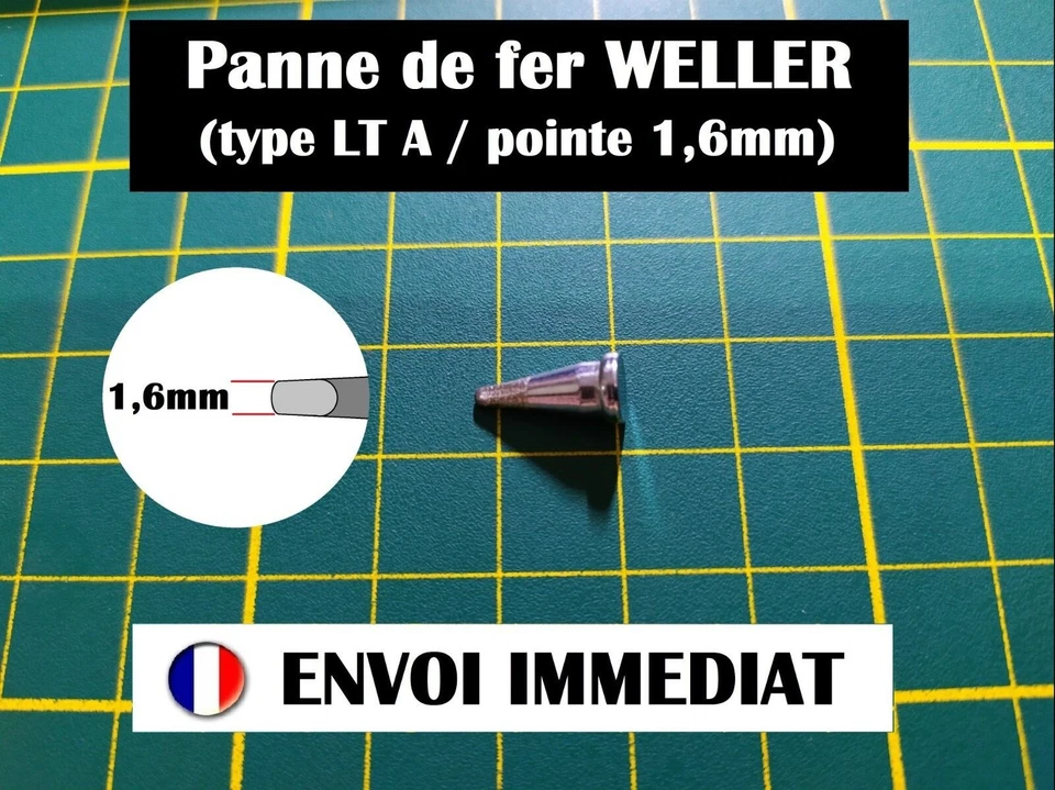 1x Panne originale WELLER LTA LT-A LT A - 1,6mm pour fer WP80 WSP80 WXP80 - Immagine 1 di 1