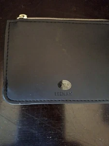 Bolsa Cartera con Cremallera, Leeman Negro Toscana RFID Cuero Sintético, Organizador de Tarjetas - Nuevo - Imagen 1 de 3