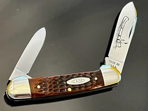 Vintage Case XX USA 1977/3…Dot Pretty Bone Butterbean/Canoe Knife 62131 New. - Picture 1 of 21