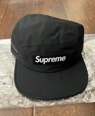 Gorra de campamento Supreme FW25 GORE-TEX con cremallera y bolsillo negra talla única nueva rara CONFIRMADA Foto 1 de 4