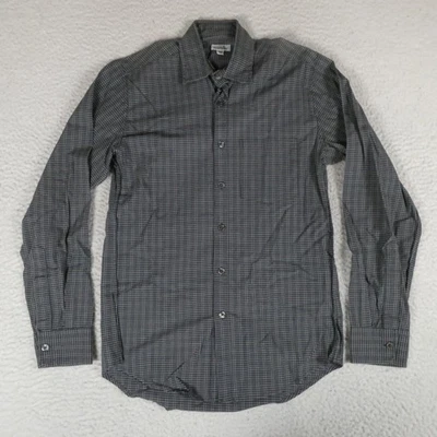 Camisa de vestir Steven Alan para hombre talla XS verde oscuro cuello manga larga Foto 1 de 4