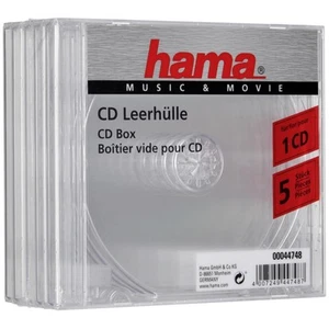 1x5 Hama CD-Box transparent Jewel-Case                 44748 - Bild 1 von 1