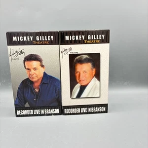 lot of2 Mickey Gilley Theatre Live in Branson VHS Tape - Ships  with Tracking - Imagen 1 de 2
