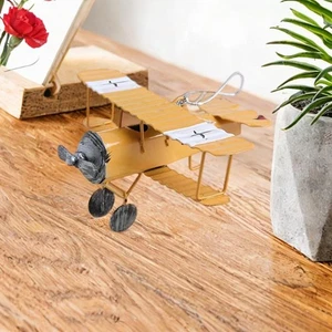 Vintage Airplane Model Iron Aircraft Model Hanging Decorative Retro Kids Gifts - Picture 1 of 7