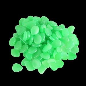 Piedras Luminosas de Verdes 100 Piezas Brillo Oscuridad Jardin Pecera Caminos - Bild 1 von 12